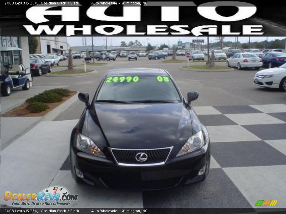 2008 Lexus IS 250 Obsidian Black / Black Photo #2