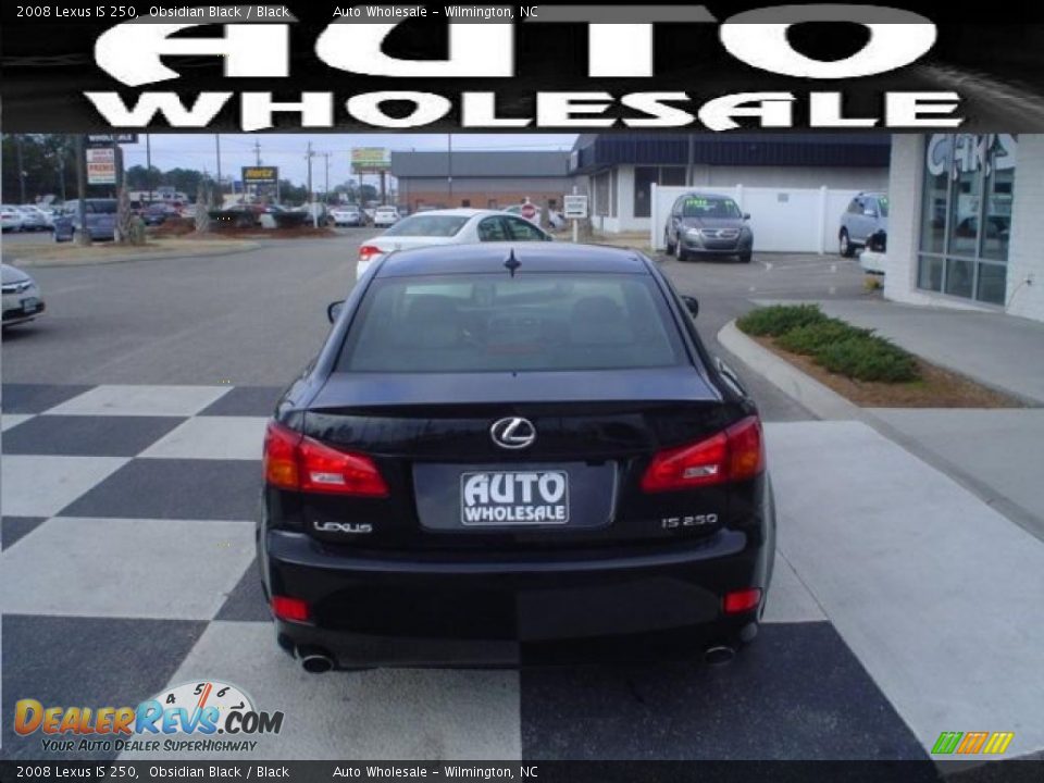 2008 Lexus IS 250 Obsidian Black / Black Photo #3