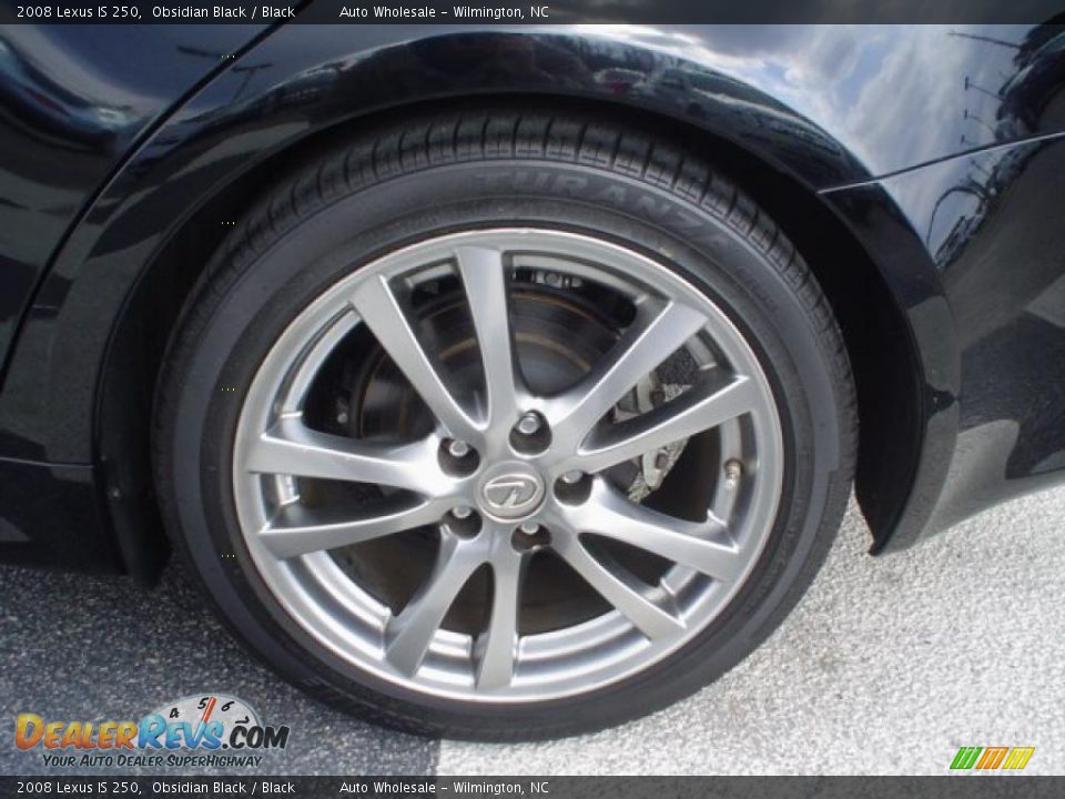 2008 Lexus IS 250 Obsidian Black / Black Photo #4