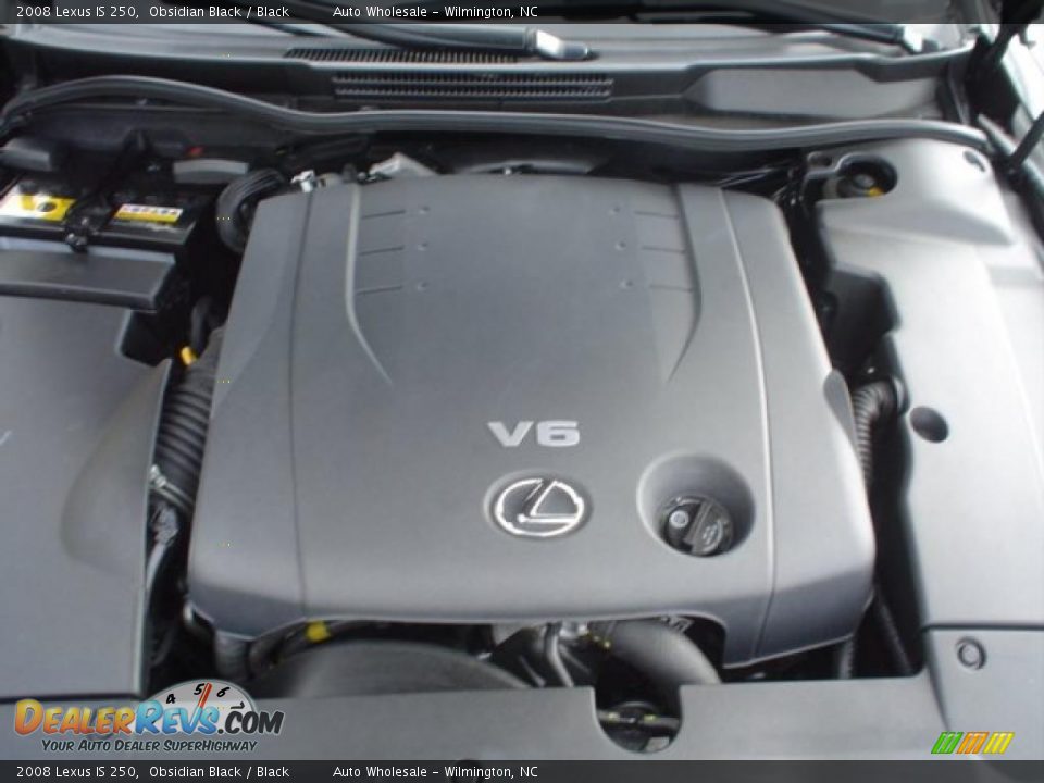 2008 Lexus IS 250 Obsidian Black / Black Photo #6
