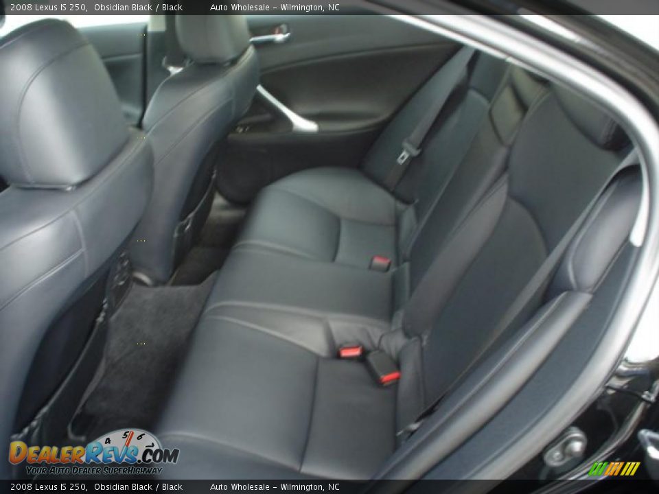 2008 Lexus IS 250 Obsidian Black / Black Photo #7