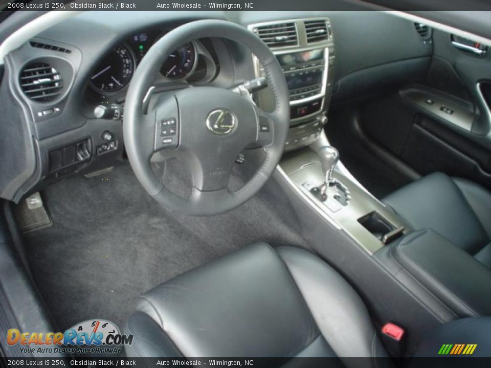 2008 Lexus IS 250 Obsidian Black / Black Photo #9
