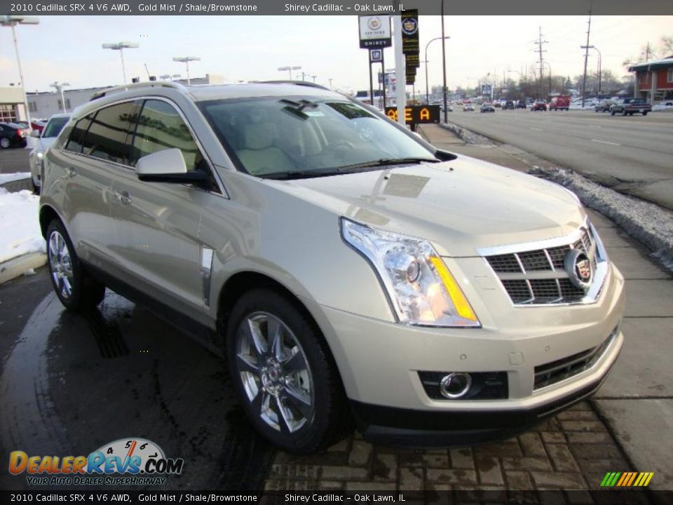 2010 Cadillac SRX 4 V6 AWD Gold Mist / Shale/Brownstone Photo #3