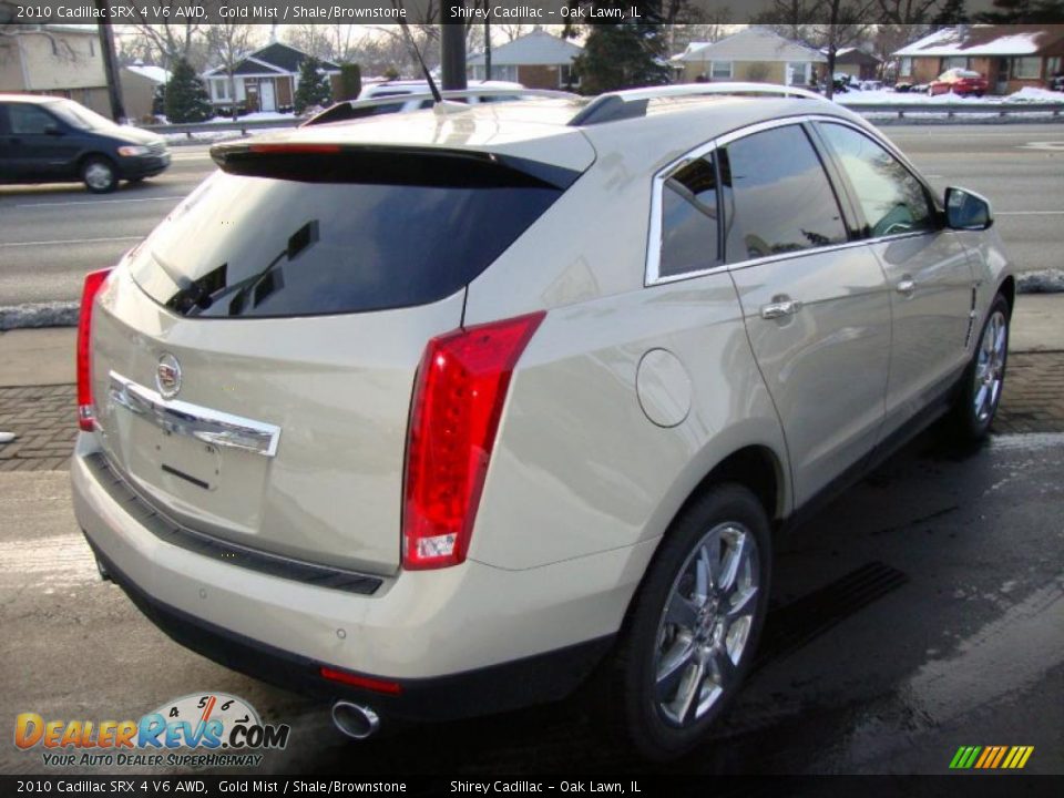2010 Cadillac SRX 4 V6 AWD Gold Mist / Shale/Brownstone Photo #4