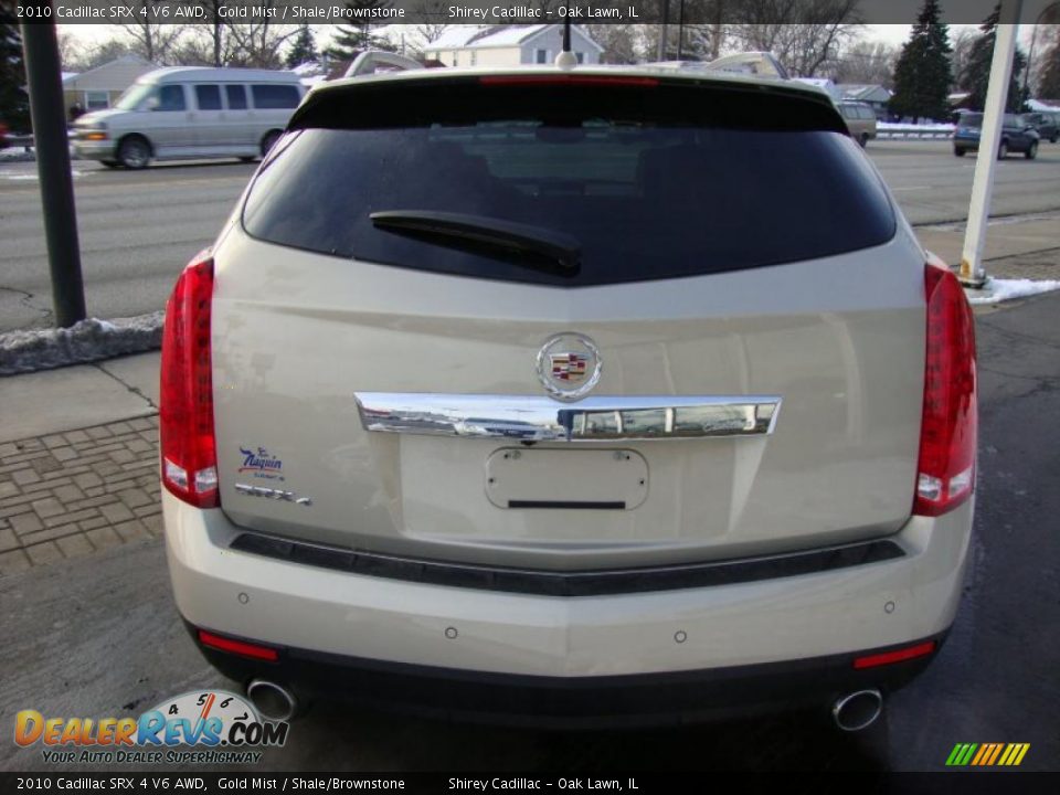 2010 Cadillac SRX 4 V6 AWD Gold Mist / Shale/Brownstone Photo #5