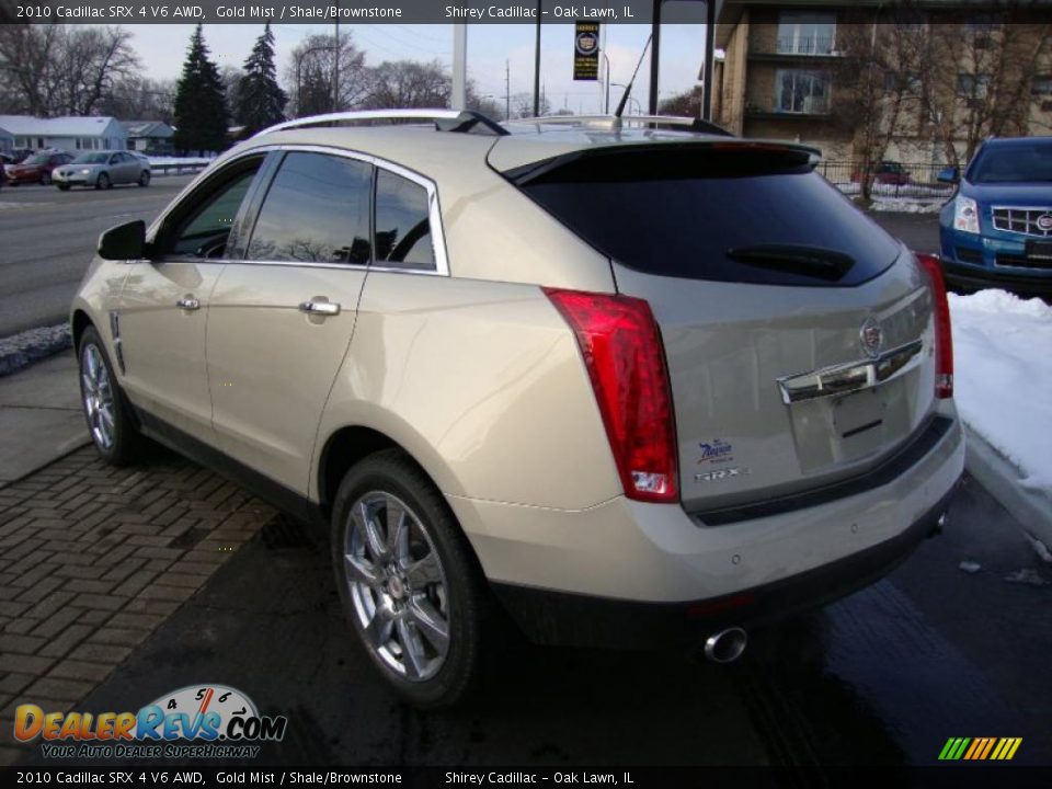 2010 Cadillac SRX 4 V6 AWD Gold Mist / Shale/Brownstone Photo #6