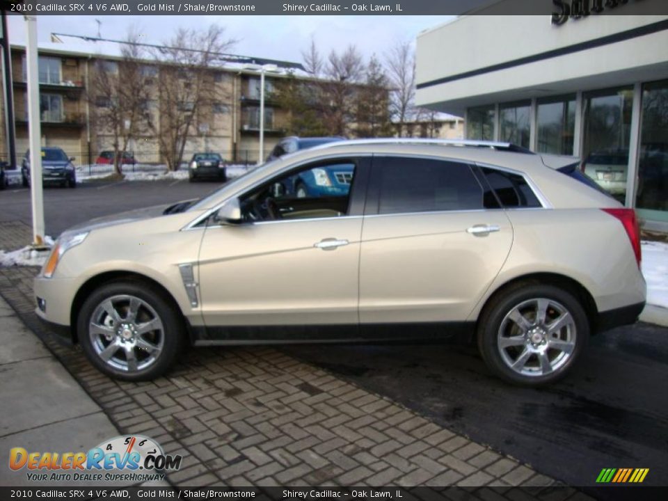 2010 Cadillac SRX 4 V6 AWD Gold Mist / Shale/Brownstone Photo #7