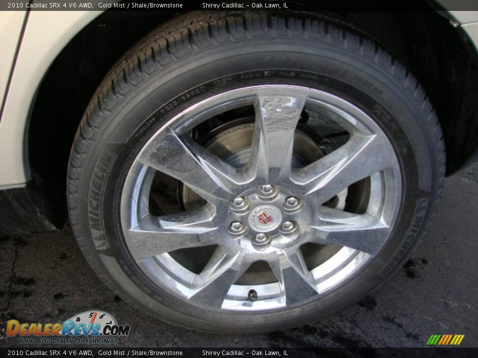 2010 Cadillac SRX 4 V6 AWD Gold Mist / Shale/Brownstone Photo #8