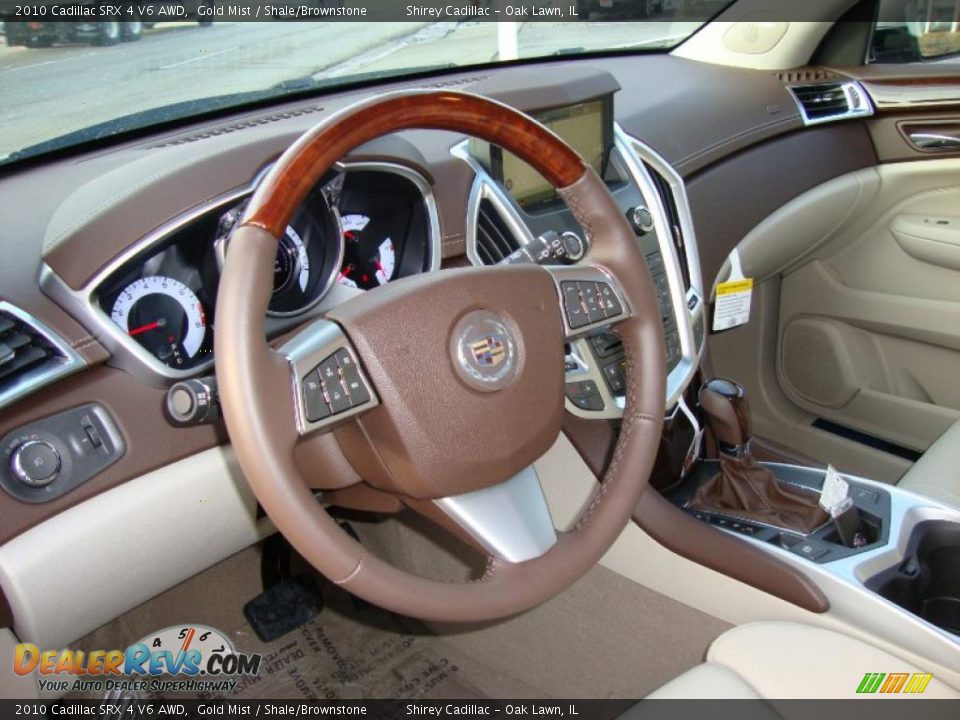 2010 Cadillac SRX 4 V6 AWD Gold Mist / Shale/Brownstone Photo #11