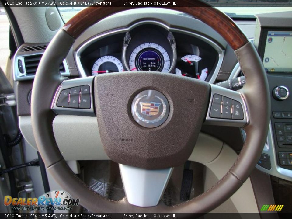 2010 Cadillac SRX 4 V6 AWD Gold Mist / Shale/Brownstone Photo #16