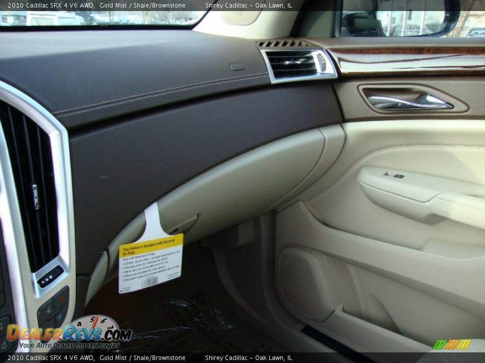 2010 Cadillac SRX 4 V6 AWD Gold Mist / Shale/Brownstone Photo #19