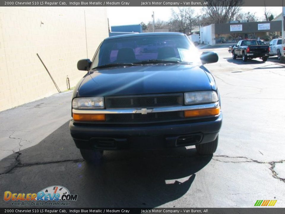 2000 Chevrolet S10 LS Regular Cab Indigo Blue Metallic / Medium Gray Photo #3