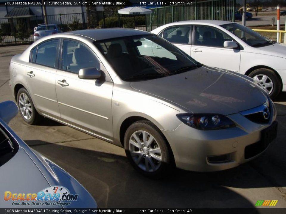 2008 Mazda MAZDA3 i Touring Sedan Sunlight Silver Metallic / Black Photo #1
