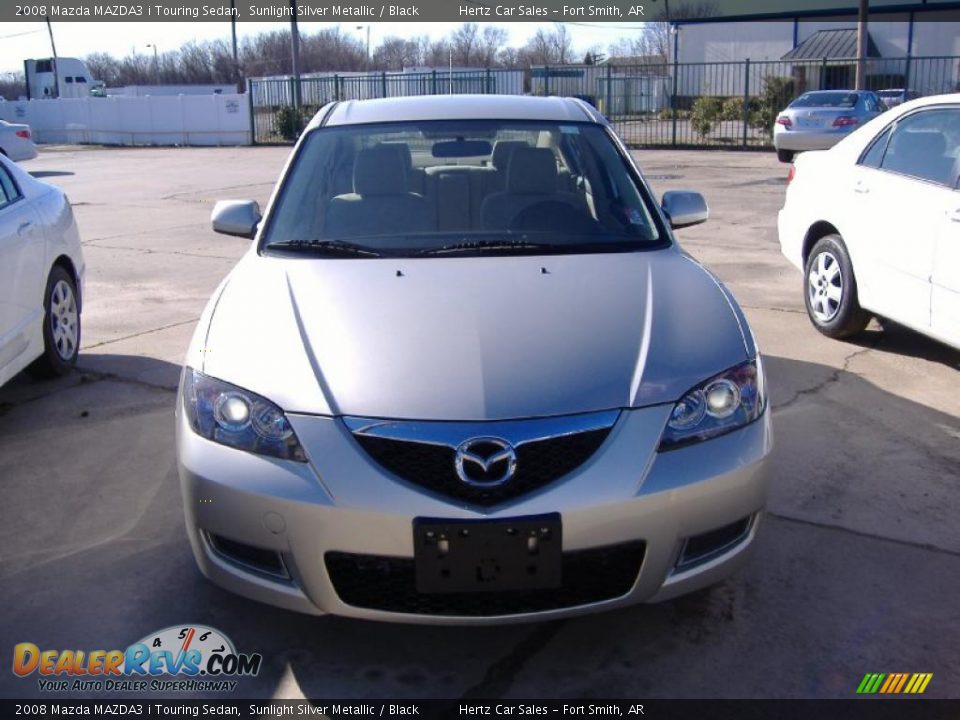 2008 Mazda MAZDA3 i Touring Sedan Sunlight Silver Metallic / Black Photo #2