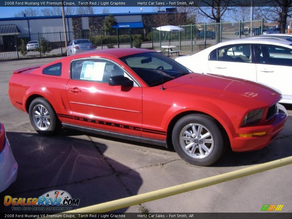 2008 Ford Mustang V6 Premium Coupe Torch Red / Light Graphite Photo #1