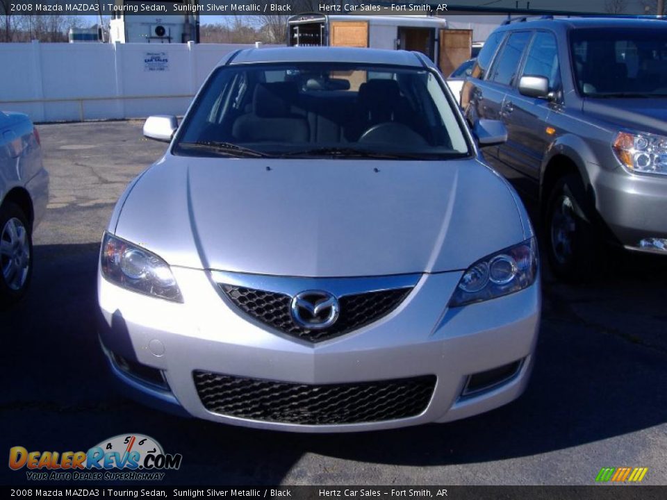 2008 Mazda MAZDA3 i Touring Sedan Sunlight Silver Metallic / Black Photo #2