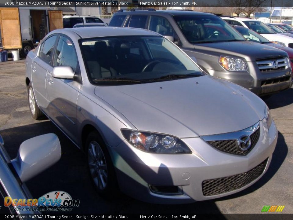2008 Mazda MAZDA3 i Touring Sedan Sunlight Silver Metallic / Black Photo #3