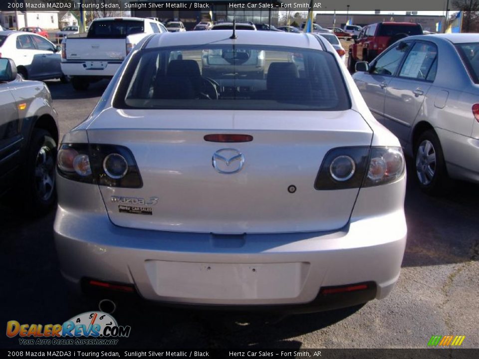2008 Mazda MAZDA3 i Touring Sedan Sunlight Silver Metallic / Black Photo #4