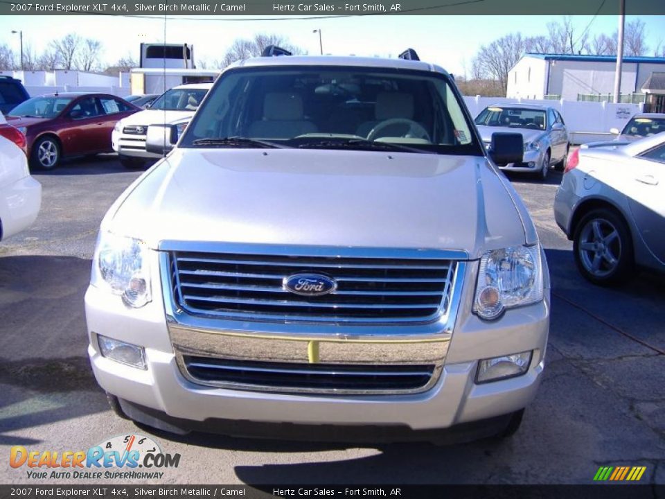 2007 Ford Explorer XLT 4x4 Silver Birch Metallic / Camel Photo #2