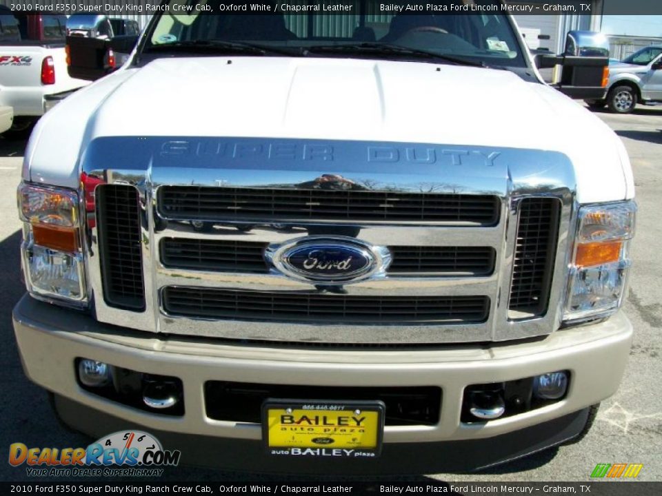 2010 Ford F350 Super Duty King Ranch Crew Cab Oxford White / Chaparral Leather Photo #1