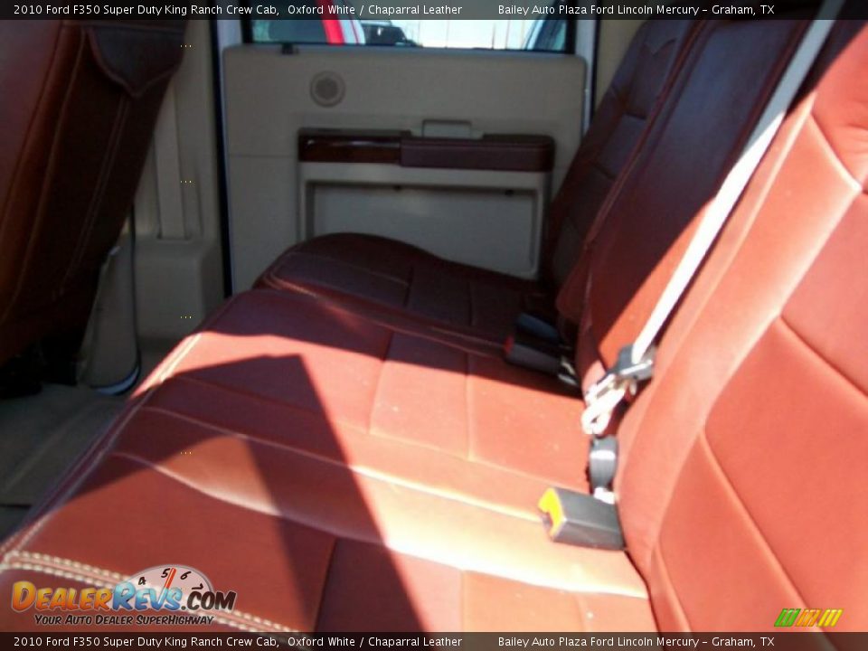 2010 Ford F350 Super Duty King Ranch Crew Cab Oxford White / Chaparral Leather Photo #5