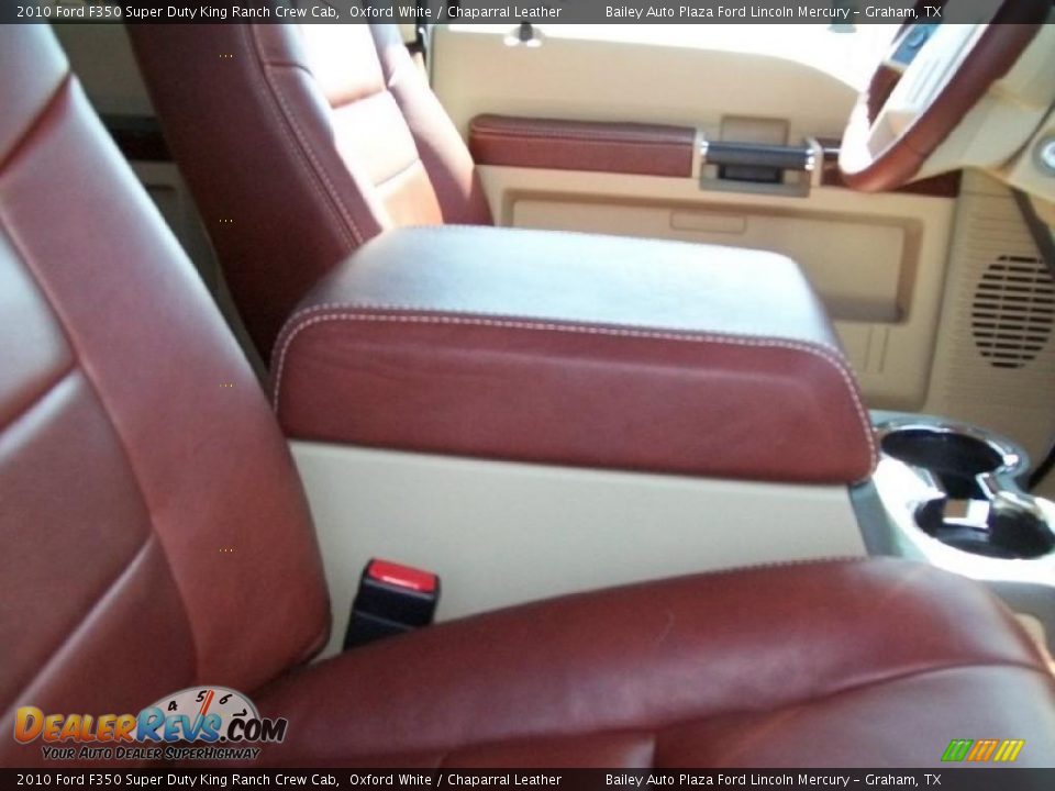 2010 Ford F350 Super Duty King Ranch Crew Cab Oxford White / Chaparral Leather Photo #7