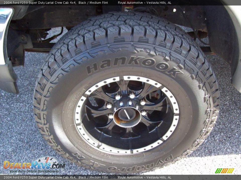2004 Ford F250 Super Duty Lariat Crew Cab 4x4 Black / Medium Flint Photo #7