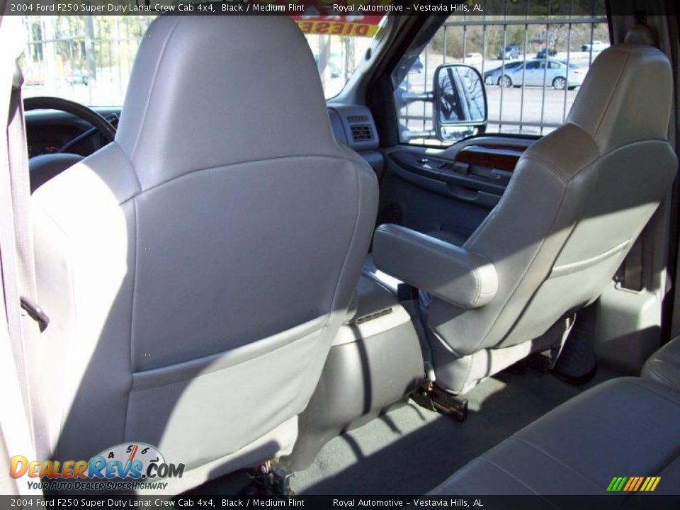2004 Ford F250 Super Duty Lariat Crew Cab 4x4 Black / Medium Flint Photo #16
