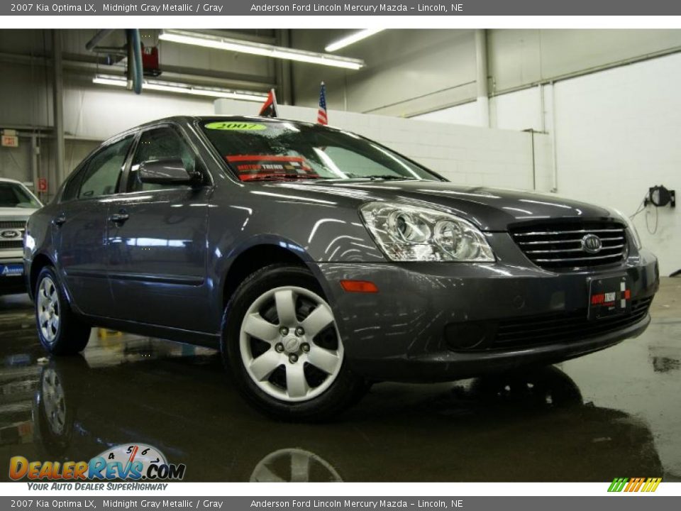 2007 Kia Optima LX Midnight Gray Metallic / Gray Photo #1