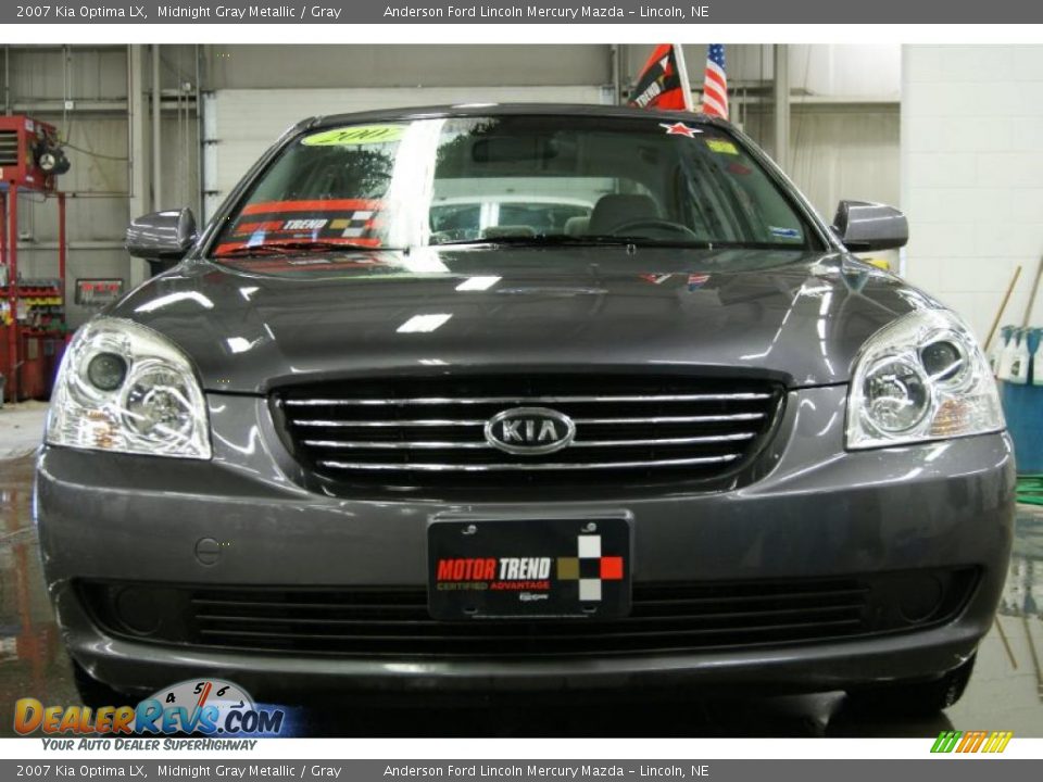 2007 Kia Optima LX Midnight Gray Metallic / Gray Photo #2