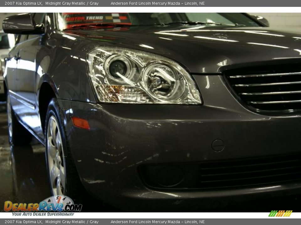 2007 Kia Optima LX Midnight Gray Metallic / Gray Photo #3