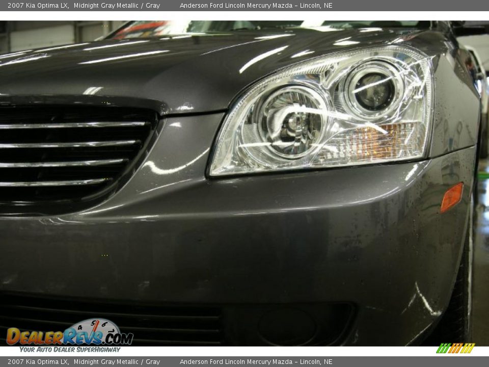 2007 Kia Optima LX Midnight Gray Metallic / Gray Photo #4