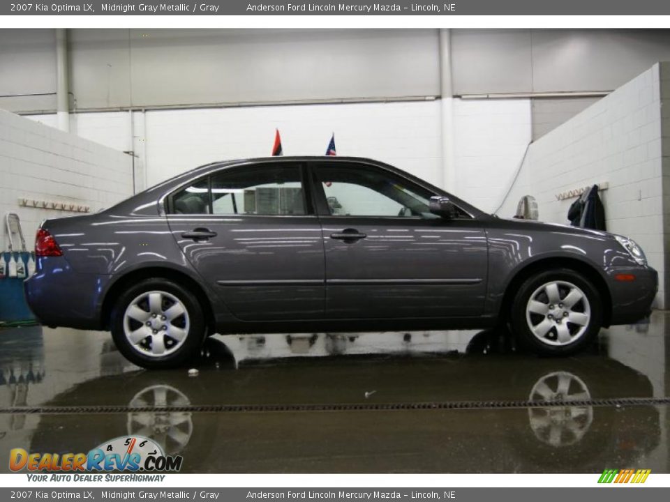 2007 Kia Optima LX Midnight Gray Metallic / Gray Photo #5