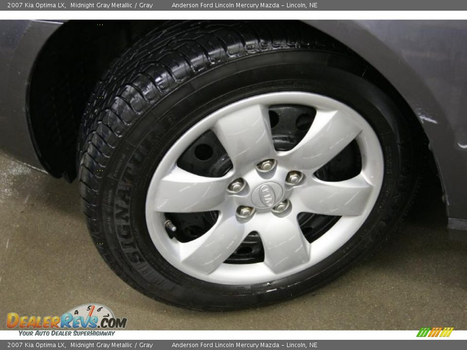 2007 Kia Optima LX Midnight Gray Metallic / Gray Photo #6