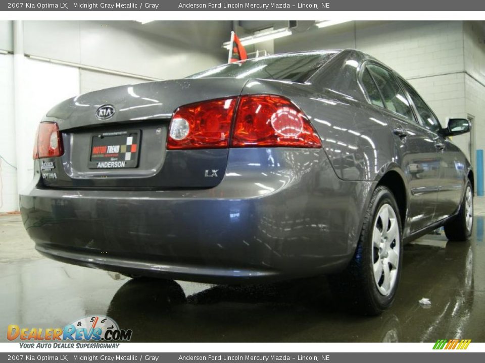 2007 Kia Optima LX Midnight Gray Metallic / Gray Photo #7