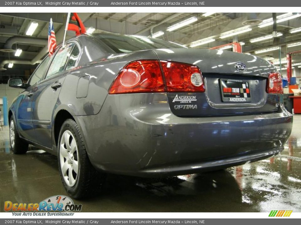 2007 Kia Optima LX Midnight Gray Metallic / Gray Photo #9
