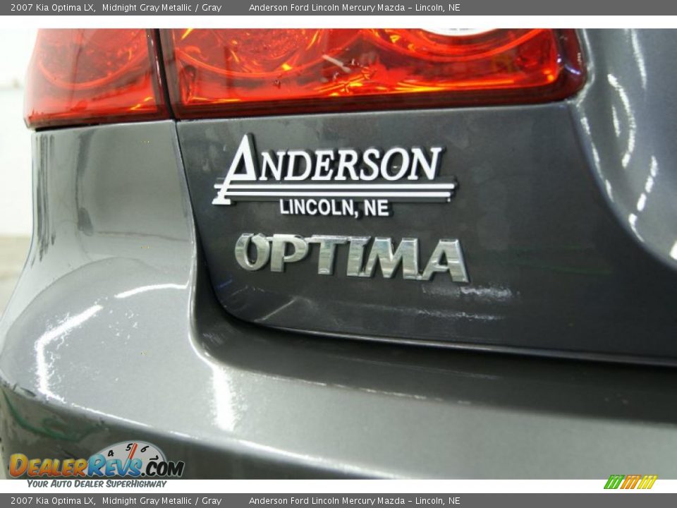 2007 Kia Optima LX Midnight Gray Metallic / Gray Photo #10