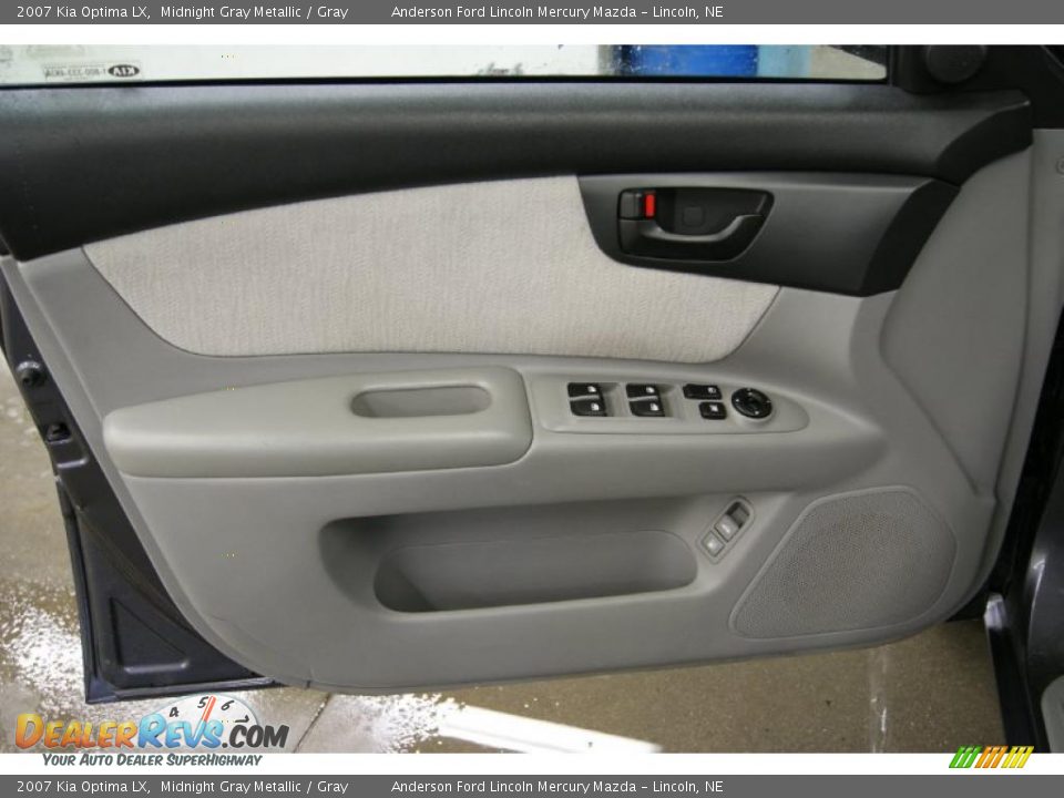 2007 Kia Optima LX Midnight Gray Metallic / Gray Photo #12