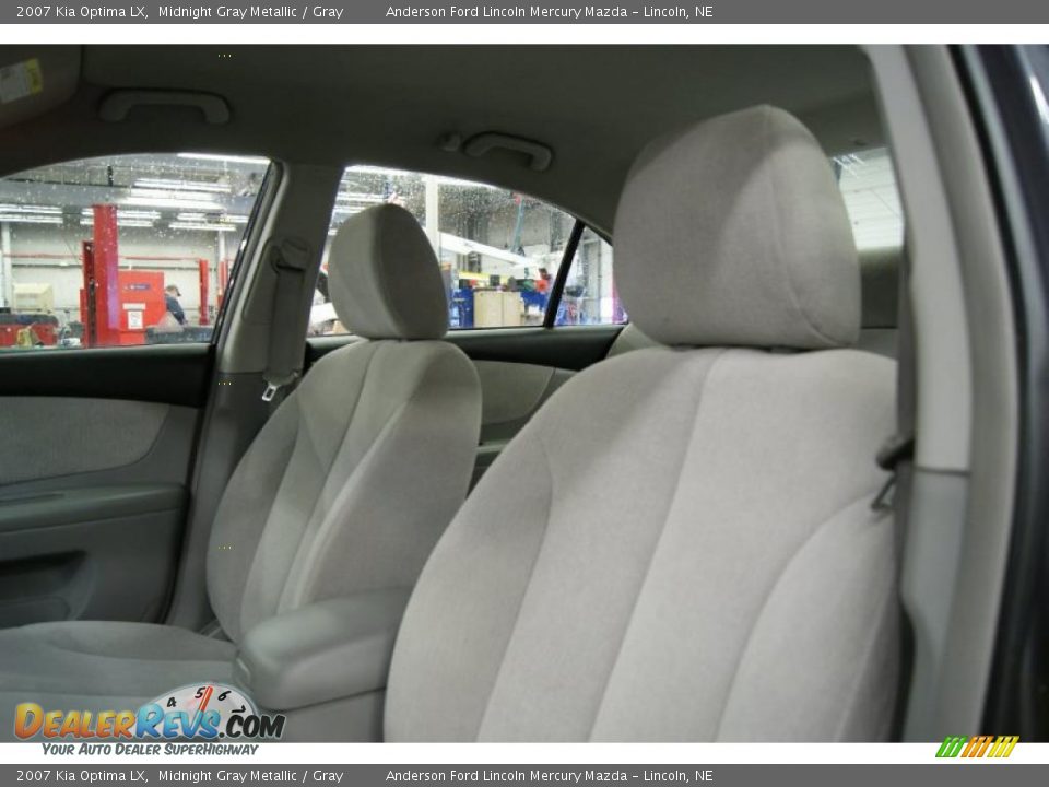 2007 Kia Optima LX Midnight Gray Metallic / Gray Photo #15