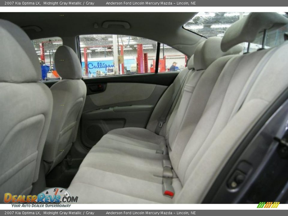 2007 Kia Optima LX Midnight Gray Metallic / Gray Photo #16