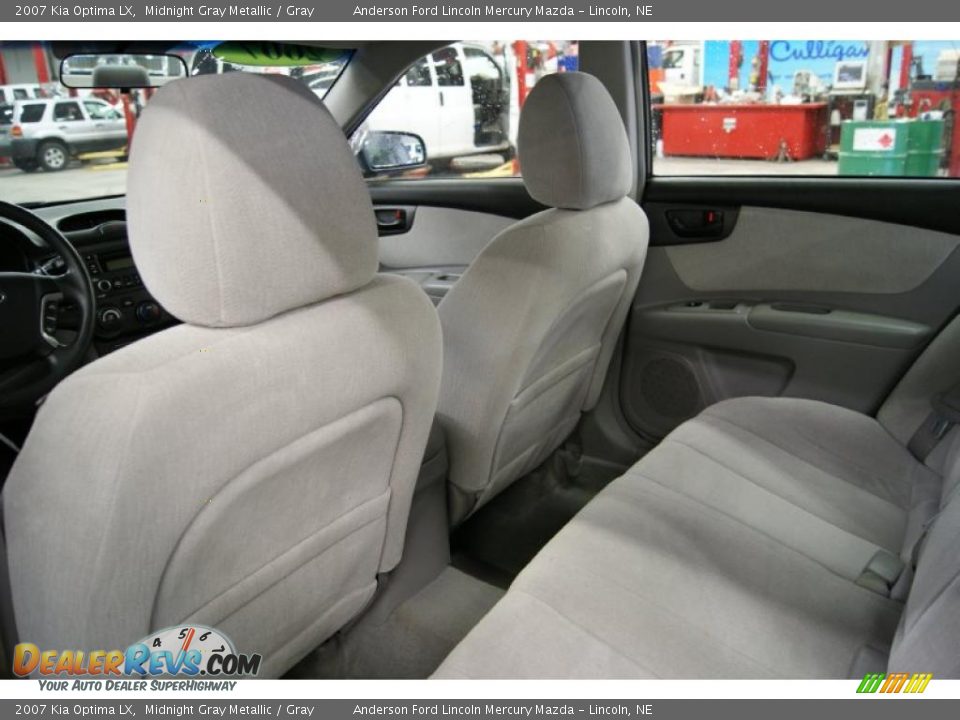 2007 Kia Optima LX Midnight Gray Metallic / Gray Photo #17