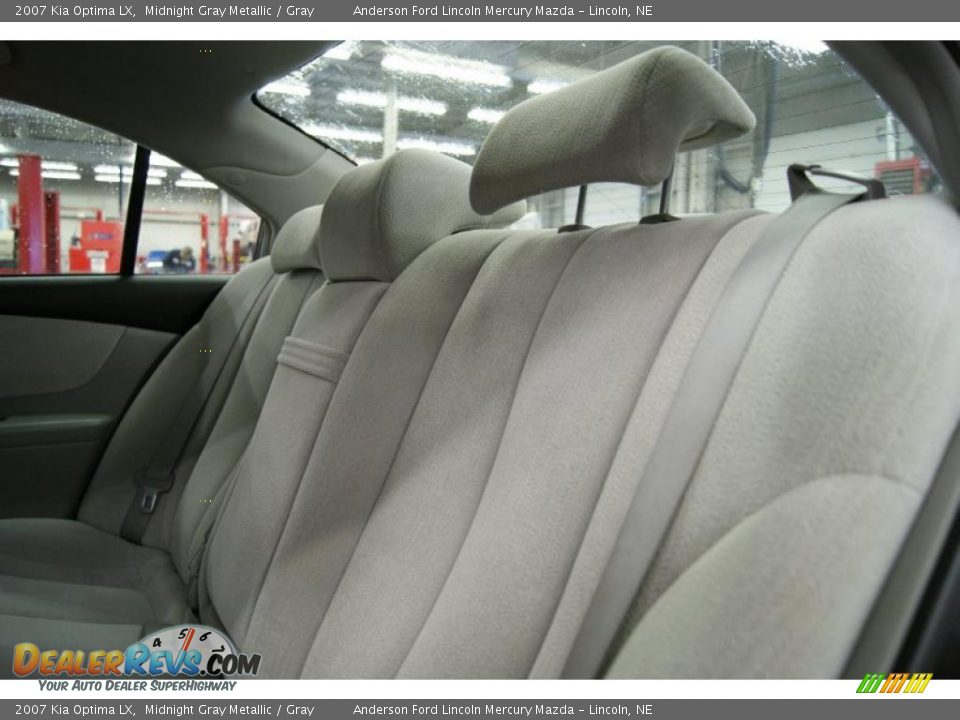 2007 Kia Optima LX Midnight Gray Metallic / Gray Photo #18