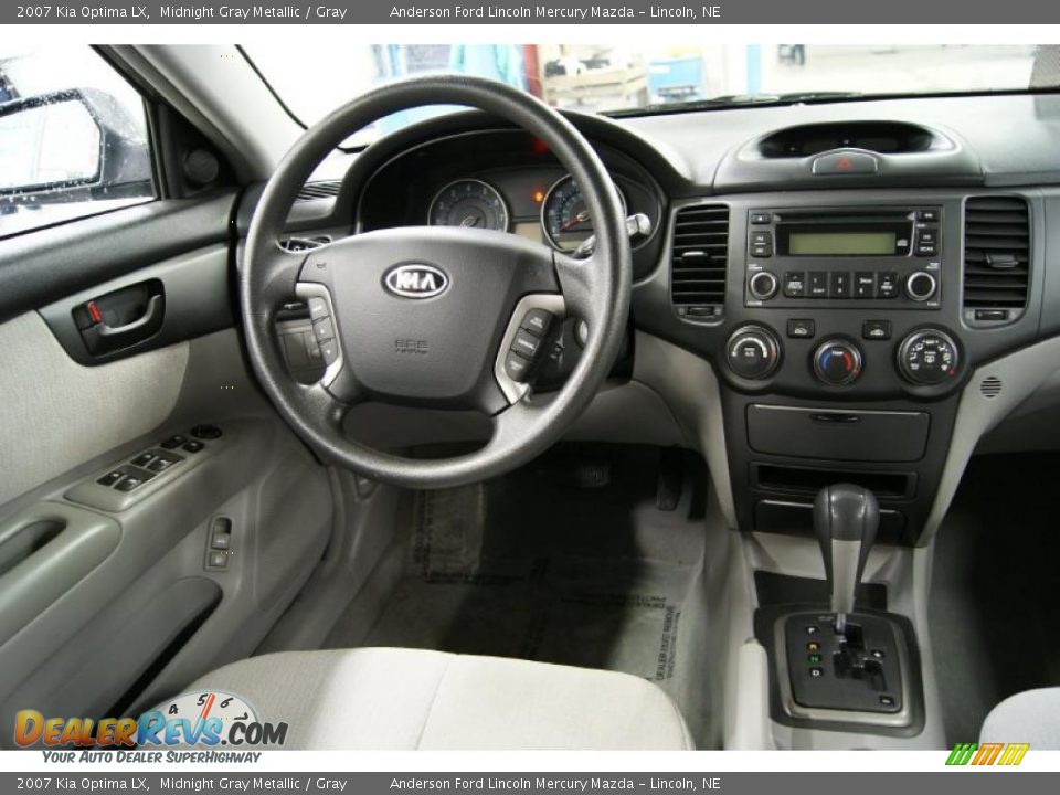 2007 Kia Optima LX Midnight Gray Metallic / Gray Photo #20