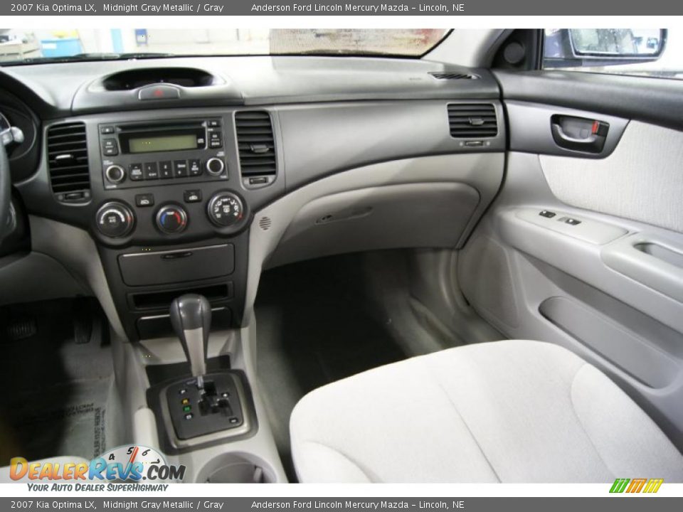 2007 Kia Optima LX Midnight Gray Metallic / Gray Photo #21