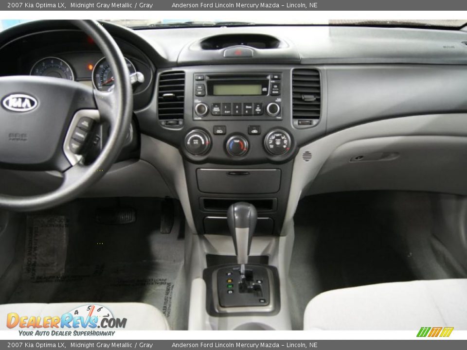 2007 Kia Optima LX Midnight Gray Metallic / Gray Photo #22