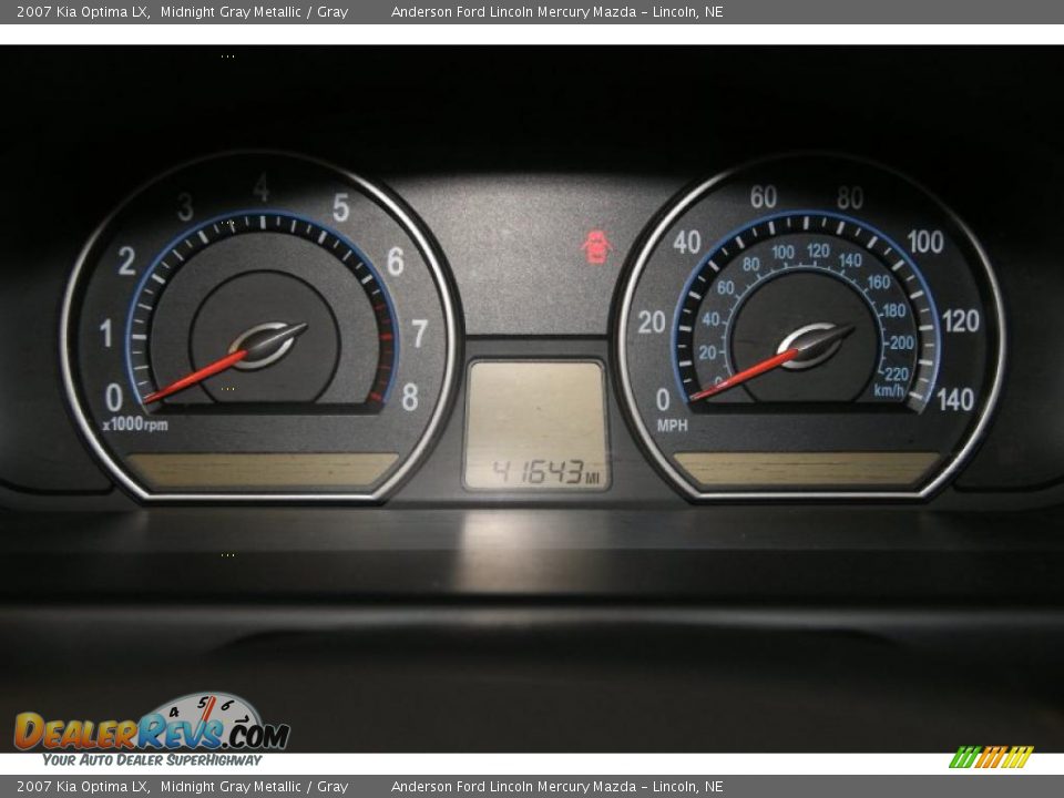 2007 Kia Optima LX Midnight Gray Metallic / Gray Photo #24