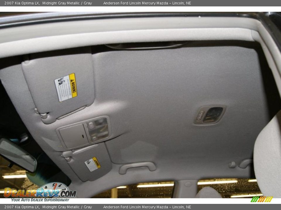 2007 Kia Optima LX Midnight Gray Metallic / Gray Photo #25