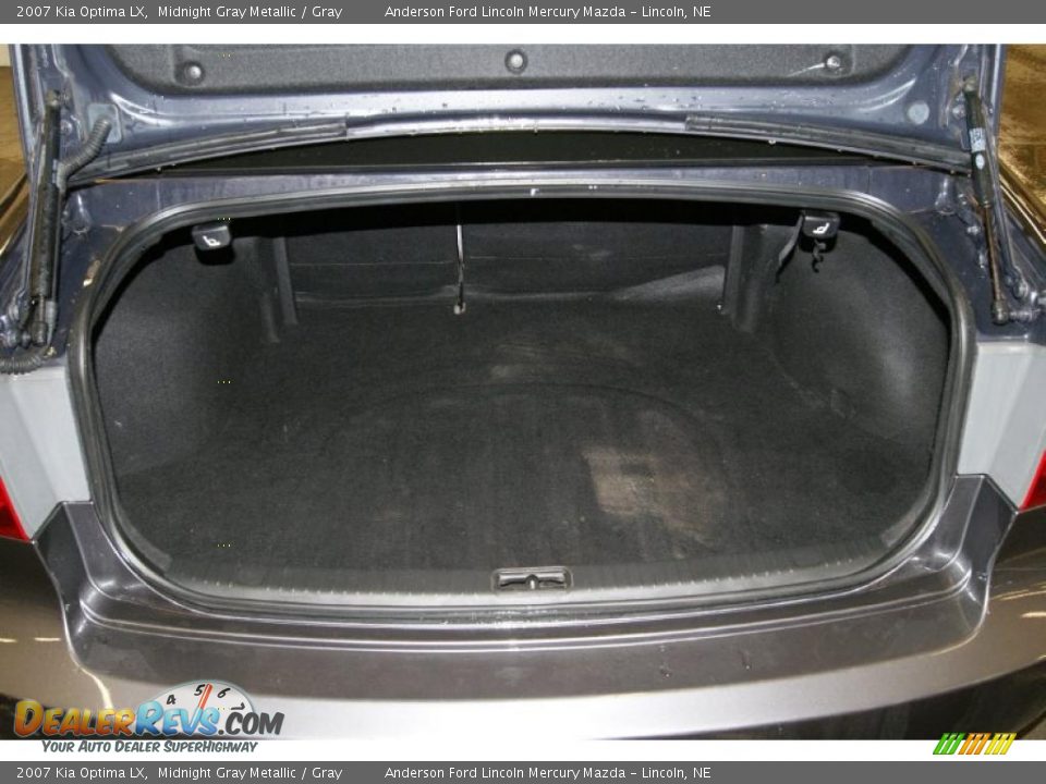 2007 Kia Optima LX Midnight Gray Metallic / Gray Photo #26
