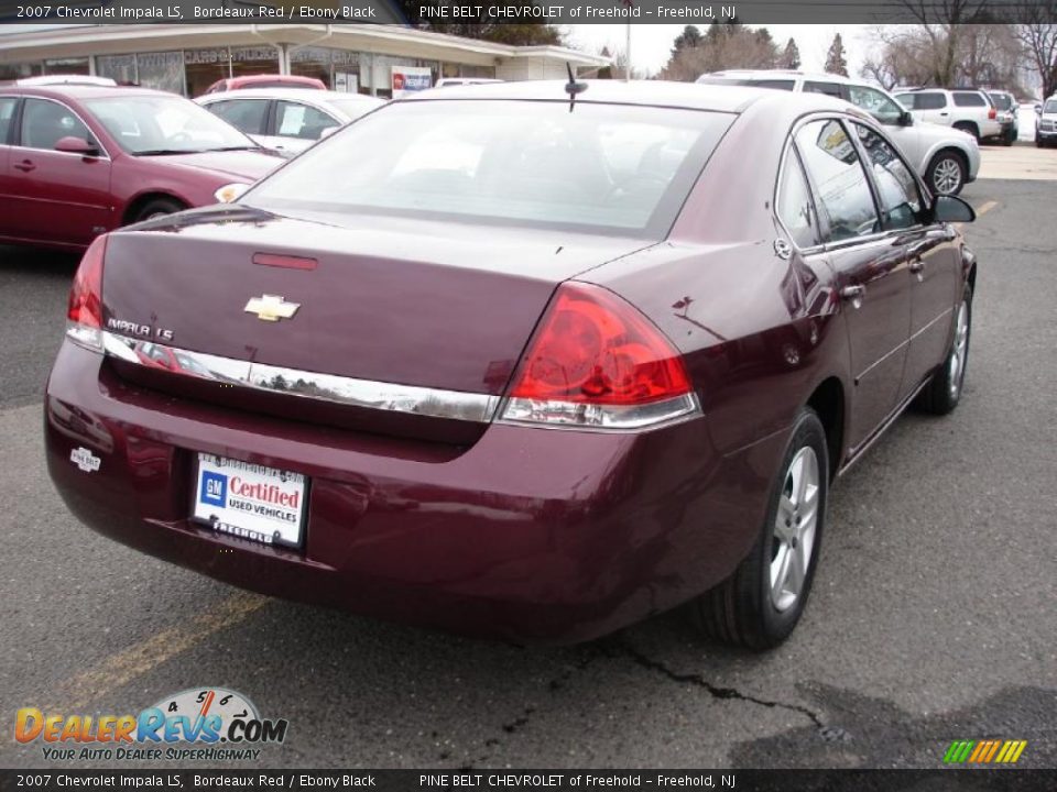 2007 Chevrolet Impala LS Bordeaux Red / Ebony Black Photo #4