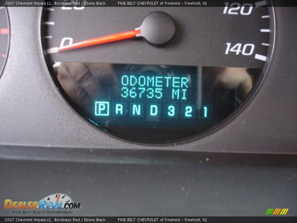 2007 Chevrolet Impala LS Bordeaux Red / Ebony Black Photo #17